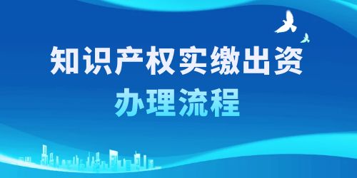 知识产权实缴出资办理流程,